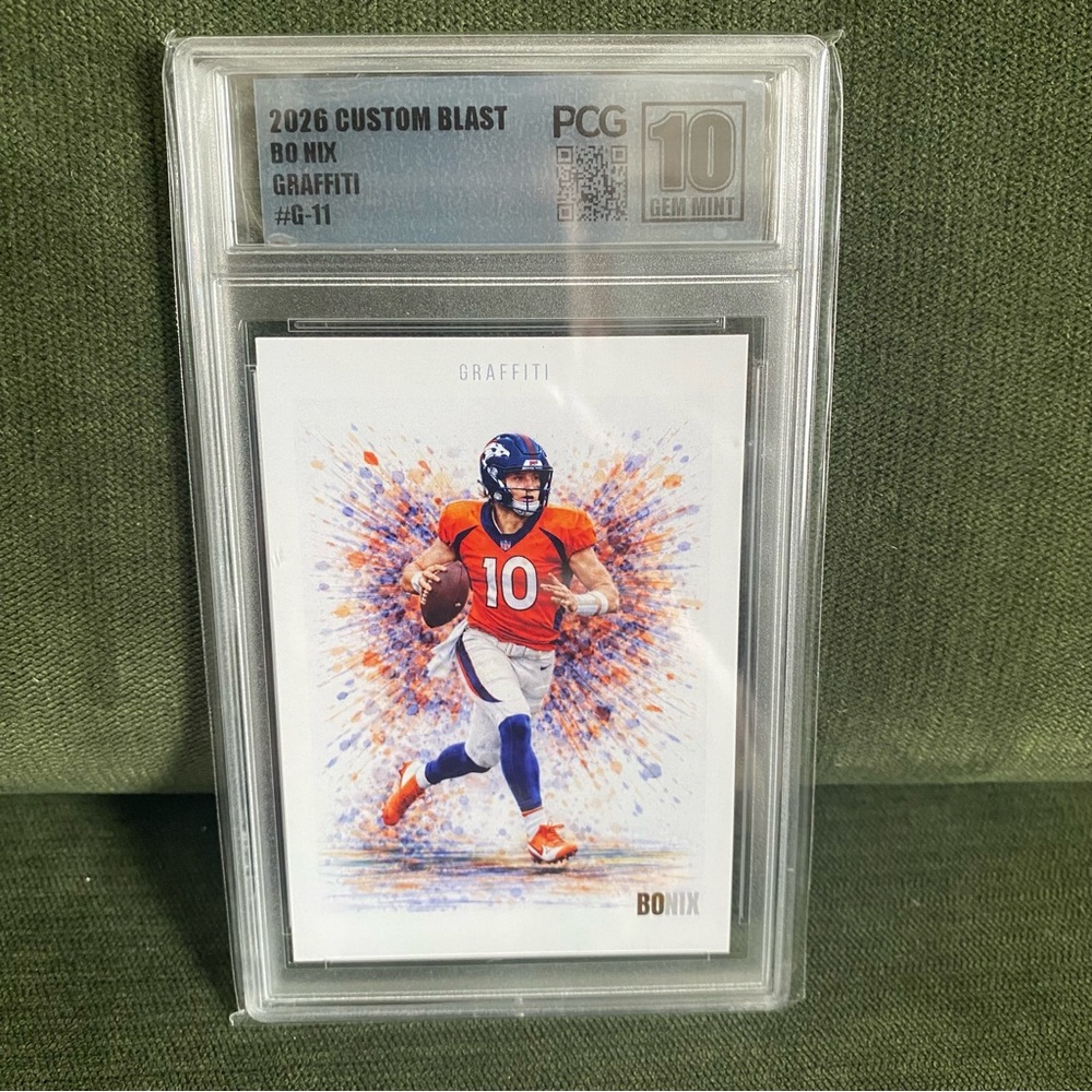 Custom Bo Nix Graffiti PCG 10!! Broncos